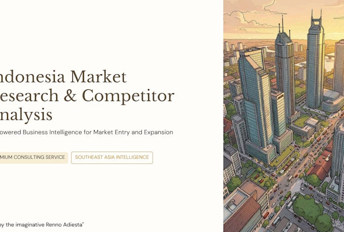 conduct indonesia market research and competitor analysis