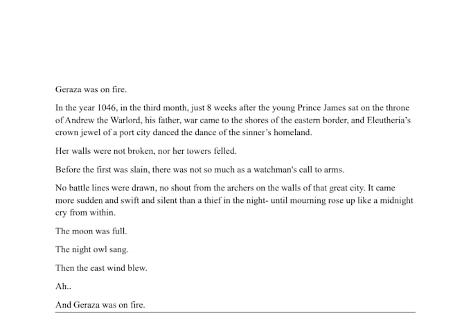 write fantasy fiction and develop your characters