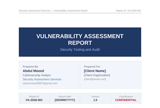 perform website security testing and audit report