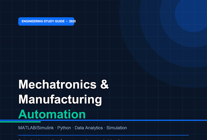 do robotics, thermodynamics, data analytics , mechatronic autocad and automation