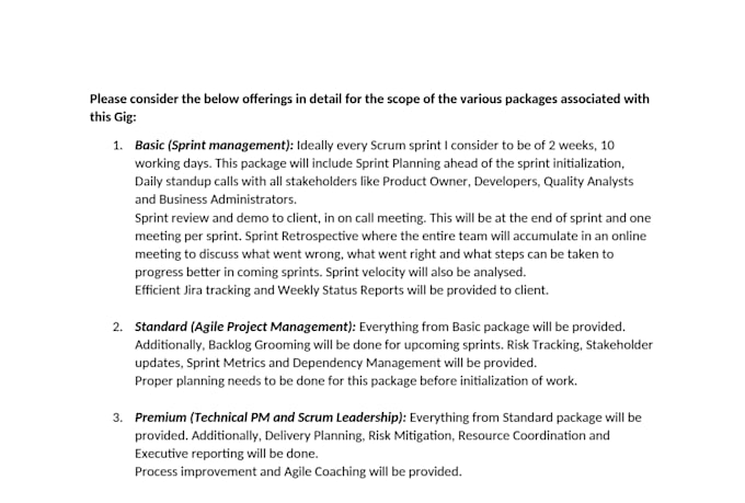 be your technical project manager and scrum master