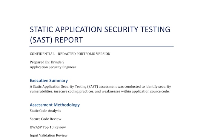 perform sast and secure code review for web applications