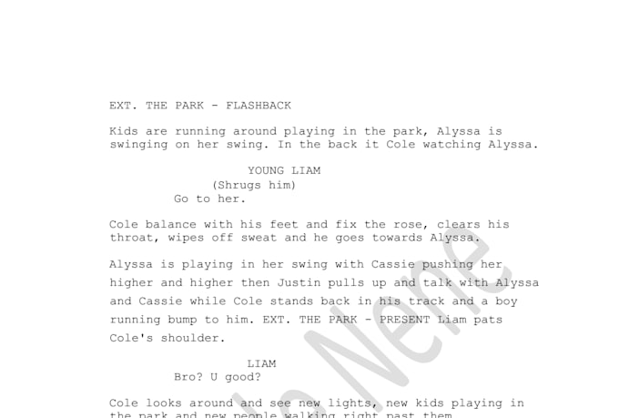 write a powerful short film script or monologue for you
