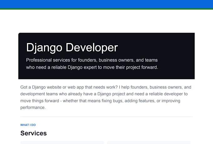 be your django software developer