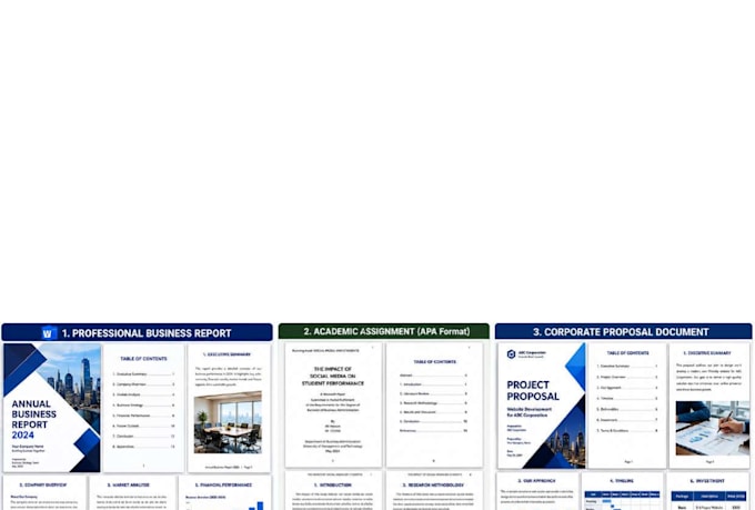 professionally format microsoft word documents