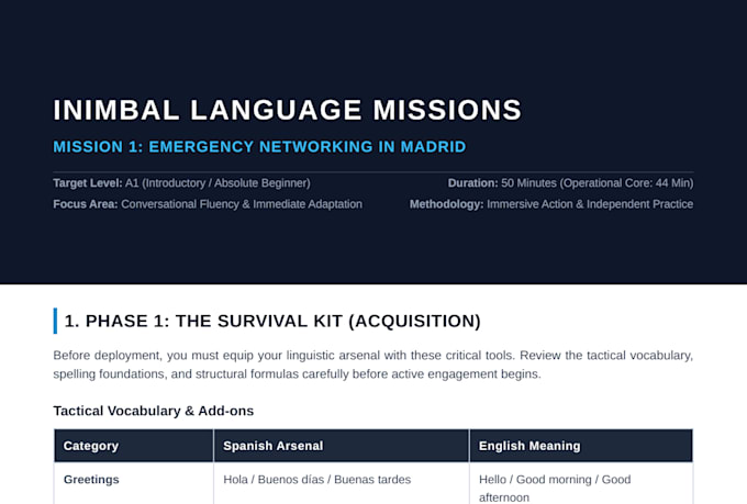 train your spanish fluency with tactical language missions