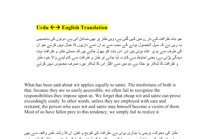 provide urdu book translation services