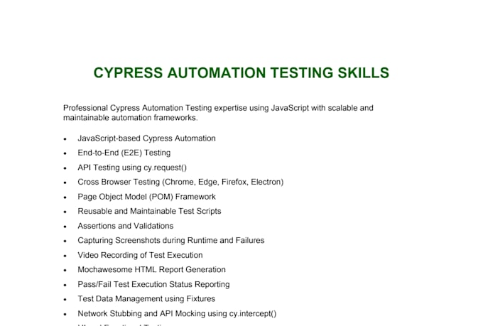 automate web application testing using cypress javascript