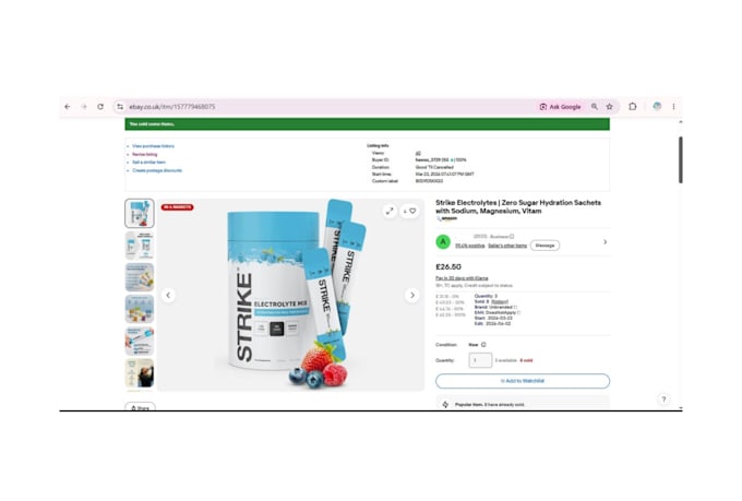 create SEO optimized ebay product listings