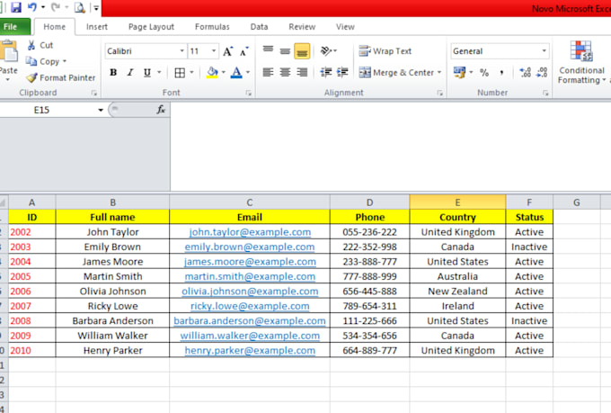 do professional excel data entry formatting and spreadsheets