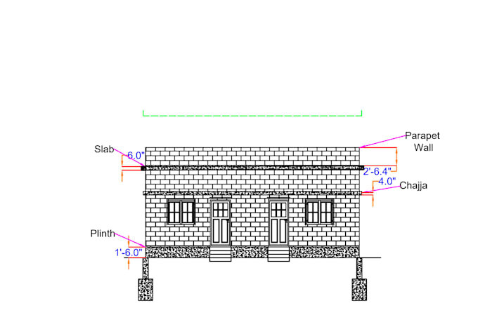 create autocad 2d plans, sections and elevations professionally