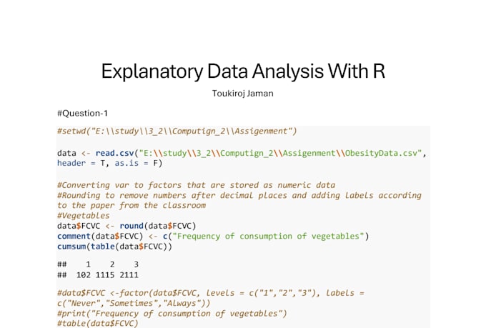 do statistical data analysis using stata, spss, r and research report writing