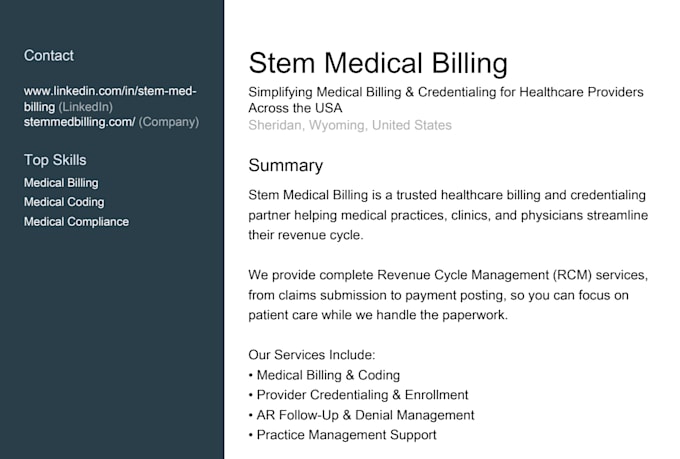 handle medical billing claims scheduling and patient support services
