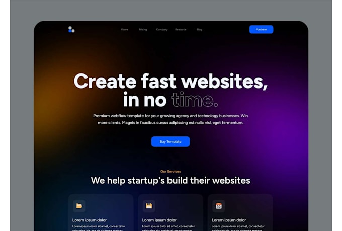 design and create a modern responsive portfolio website