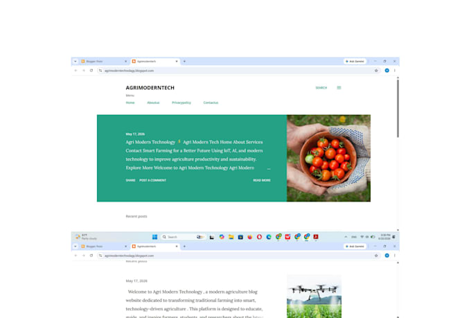 modern blogger website design
