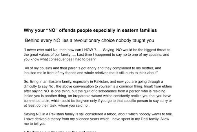 write engaging articles on social issues and eastern society