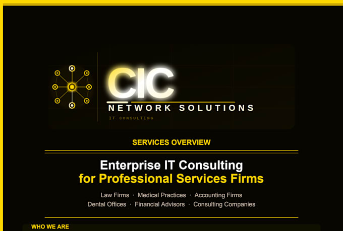 provide expert IT consulting network setup and azure cloud migration