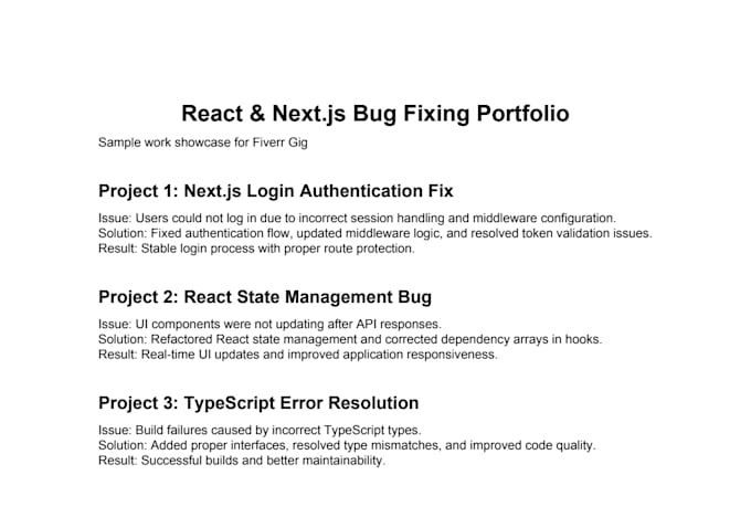 fix react next js typescript and javascript bugs
