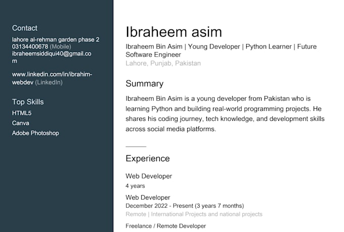 build a responsive portfolio website using HTML CSS js