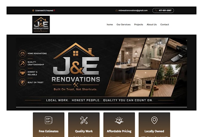 build a lead generating website for roofing, plumbing construction contractors