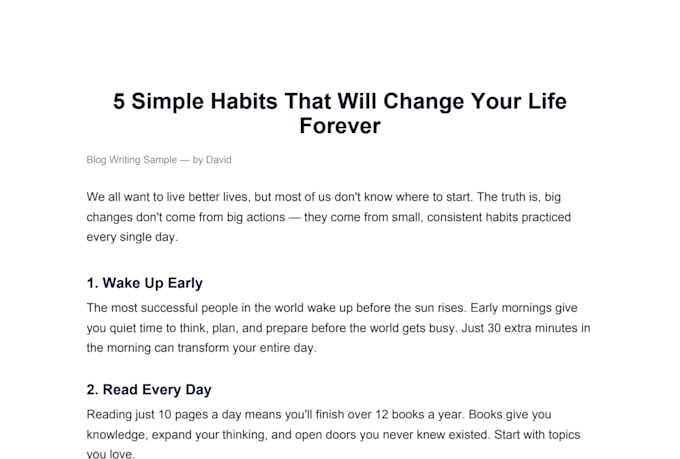 write an engaging and SEO friendly blog post on any topic