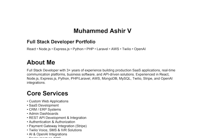 develop your full stack web application