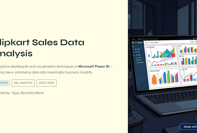 analyze flipkart sales data using sql, python and power bi