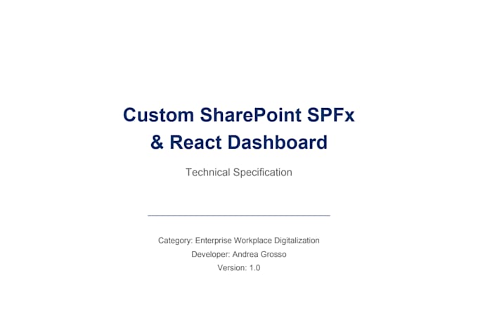 develop custom sharepoint spfx web parts and dashboards