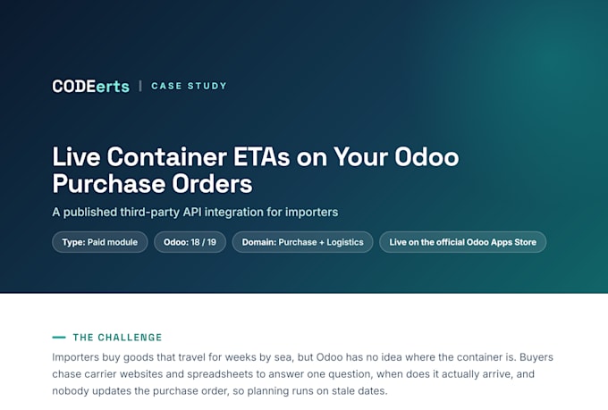 build odoo qweb report and api integration