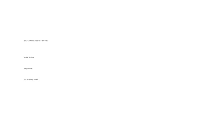 write professional website content