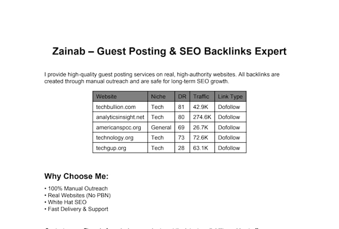 do tech guest post with tech backlinks on 70 plus DR sites
