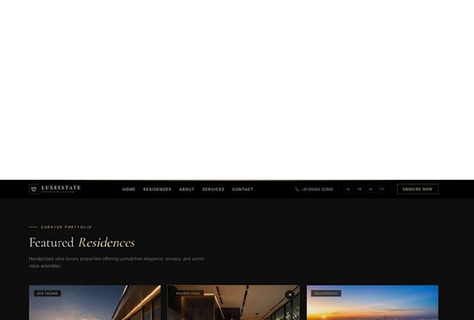 design and develop nextjs website with tailwind css and seo optimization