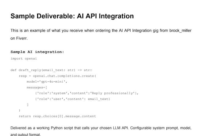 integrate ai into your python app