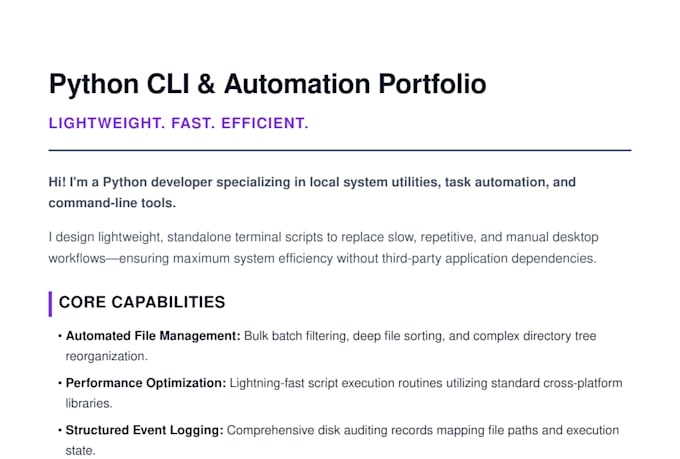 build automated python cli tools to automate your file tasks
