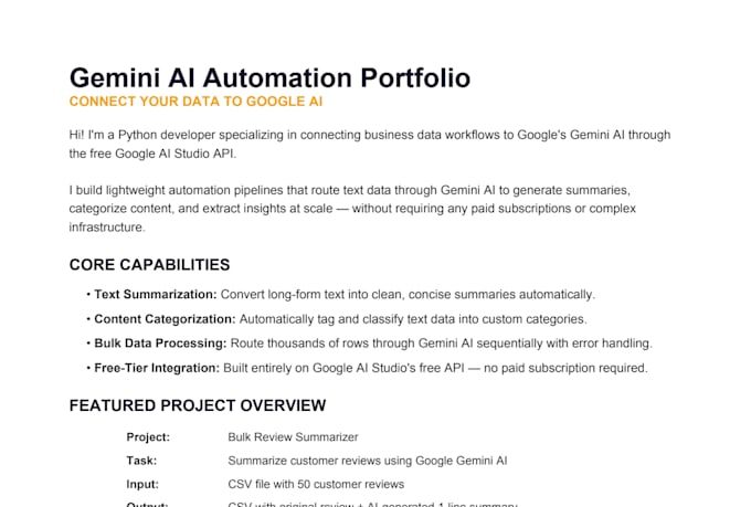 build custom ai automation scripts using gemini ai studio API
