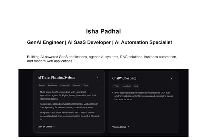 create an ai powered business website