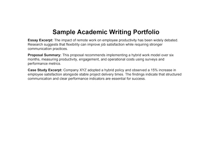 do essay writing, proposal, summary, case study, assignment