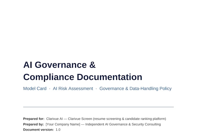 create ai governance policies model cards and audit reports