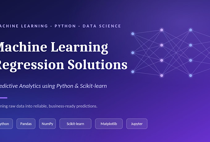 build a machine learning regression model in python