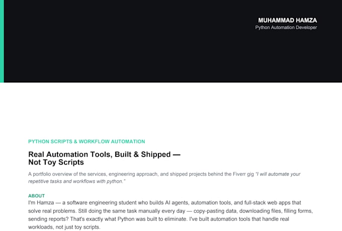 automate your repetitive tasks and workflows with python