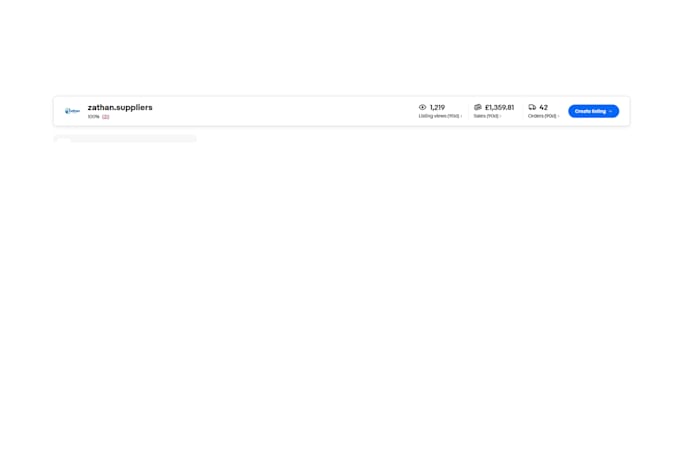 do ebay product hunting and listing optimization for UK store