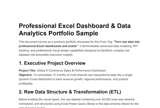 create automated excel dashboards, charts, and interactive reports