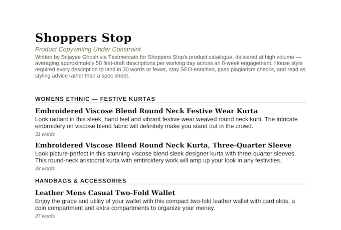 write SEO product descriptions