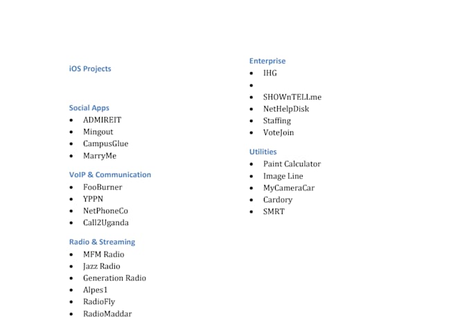 develop a professional ios app , iphone and ipad