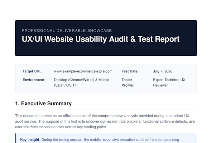 user testing, app testing and deep ux review