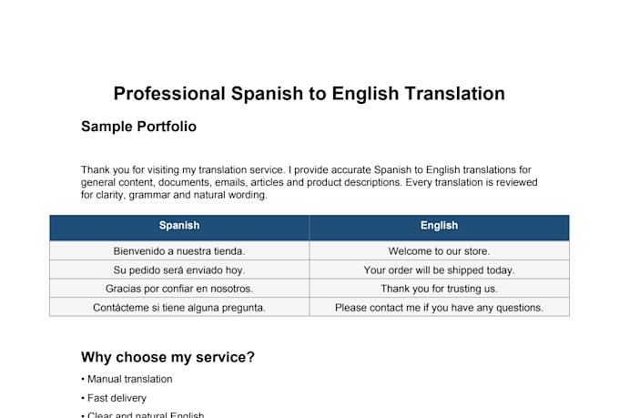 translate spanish to english manually