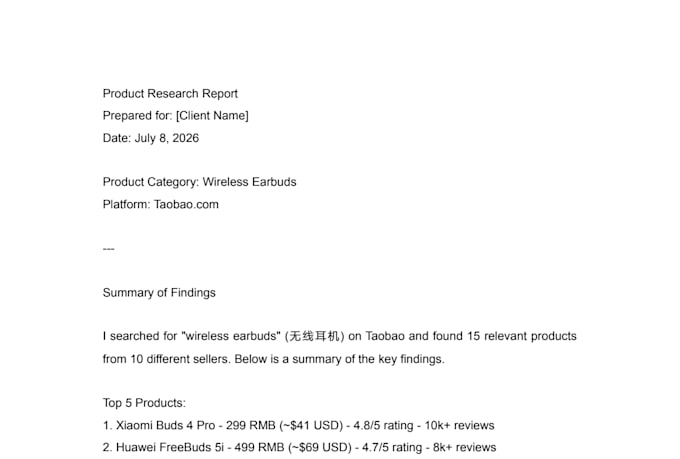 reliable chinese market research with supplier and competitor data