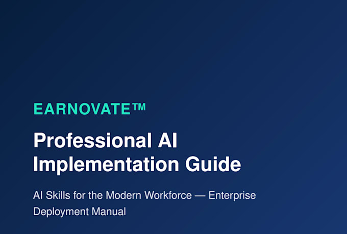 create a professional ai employee training manual