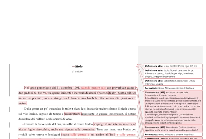 proofread, edit and format your text or book