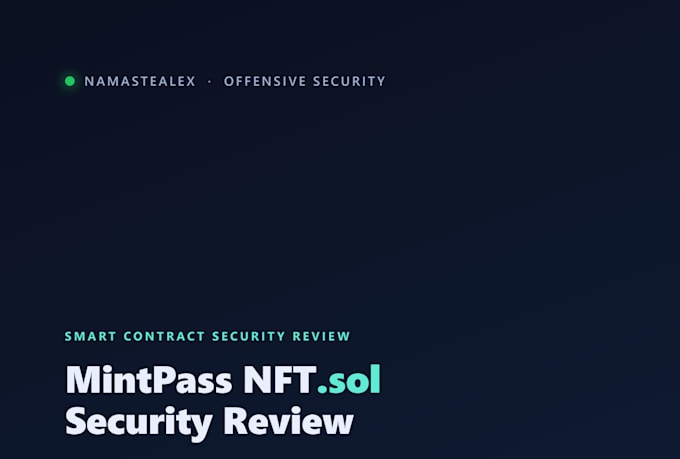 audit your smart contract for security vulnerabilities and bugs